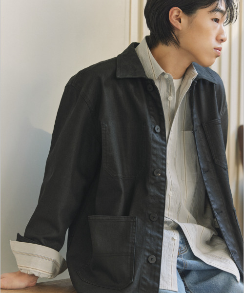 NONBLANK(ノンブランク)の「クラフトウォッシングストライプシャツ_ホワイト(シャツ/ブラウス・メンズ・ホワイト・MEDIUM/LARGE/X-LARGE)」の11枚目の写真