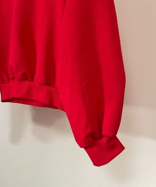 AMAIL（アマイル）の「Balloon Sleeve Sweat（スウェット・レディース・レッド/アイボリー・FREE）」の15枚目の写真