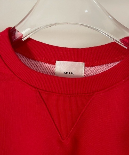 AMAIL（アマイル）の「Balloon Sleeve Sweat（スウェット・レディース・レッド/アイボリー・FREE）」の14枚目の写真