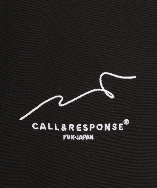 CALL&RESPONSE（コールアンドレスポンス）の「mhs2468- 刺繍半袖シャツ-ソフトツイル(262-1214-08)（シャツ/ブラウス・メンズ・カーキ/ブラック・4/2）」の17枚目の写真