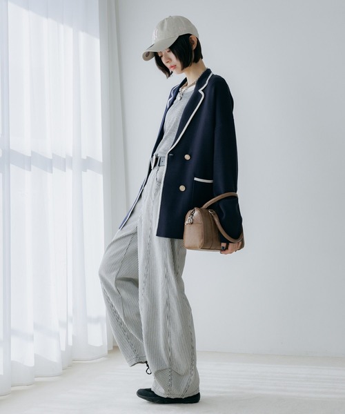 PAGEBOY（ページボーイ）の「ニットマリンジャケット（テーラードジャケット・レディース・ネイビー/ブラック/グレー・FREE）」の20枚目の写真