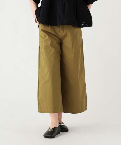 BEAMS HEART（ビームスハート）の「サイドベルト タックワイドパンツ（その他パンツ・レディース・ベージュ/ネイビー/カーキ・SMALL/MEDIUM）」の2枚目の写真