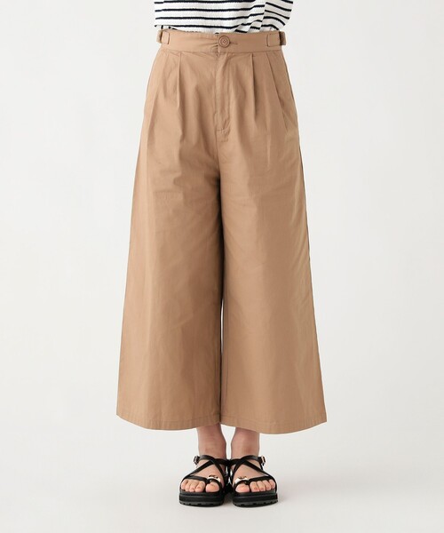 BEAMS HEART（ビームスハート）の「サイドベルト タックワイドパンツ（その他パンツ・レディース・ベージュ/ネイビー/カーキ・SMALL/MEDIUM）」の6枚目の写真