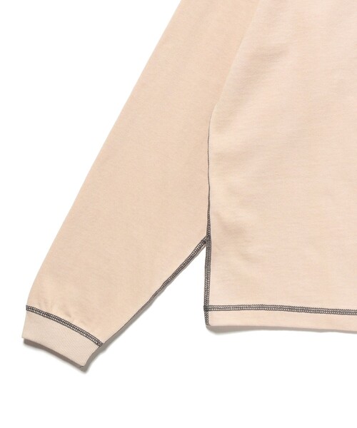 BEAMS（ビームス）の「ワイドフィット ステッチワーク Tシャツ（Tシャツ/カットソー・メンズ・ナチュラル/ブラック系その他/パープル・S/M/L/XL）」の5枚目の写真