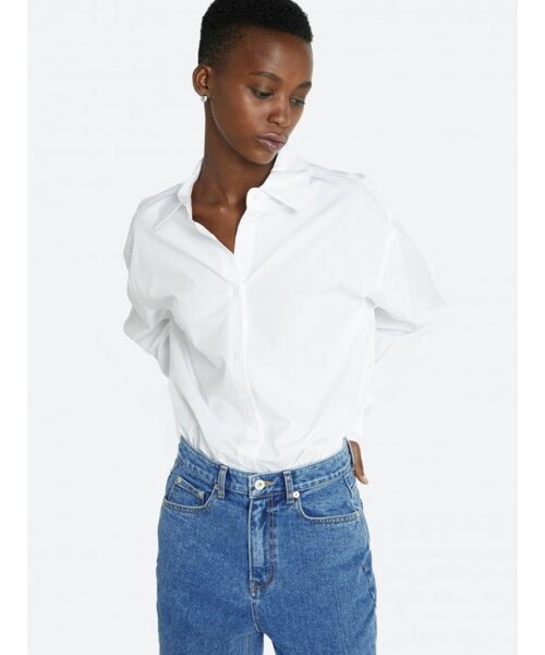 HAVELESS(ハブレス)の「SIGNATURE OVER FIT SHIRT WHITE(シャツ/ブラウス・レディース・ホワイト・FREE)」の3枚目の写真