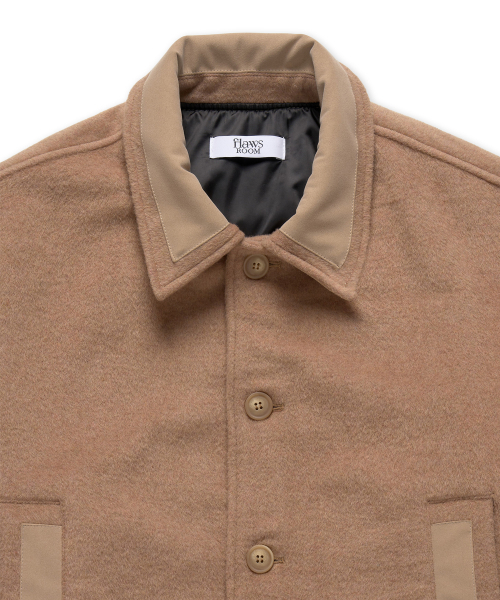 FLAWSROOM(フローズルーム)の「Wool Blend Bomber Jacket PINK BEIGE(ブルゾン・メンズ・その他・MEDIUM/LARGE)」の4枚目の写真
