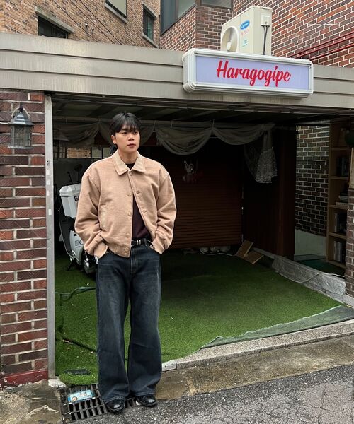 FLAWSROOM(フローズルーム)の「Wool Blend Bomber Jacket PINK BEIGE(ブルゾン・メンズ・その他・MEDIUM/LARGE)」の7枚目の写真