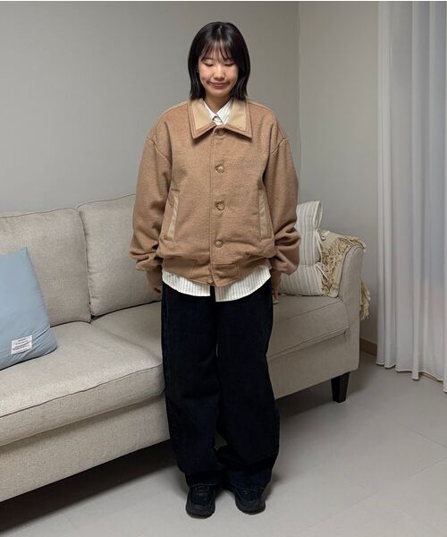 FLAWSROOM(フローズルーム)の「Wool Blend Bomber Jacket PINK BEIGE(ブルゾン・メンズ・その他・MEDIUM/LARGE)」の12枚目の写真