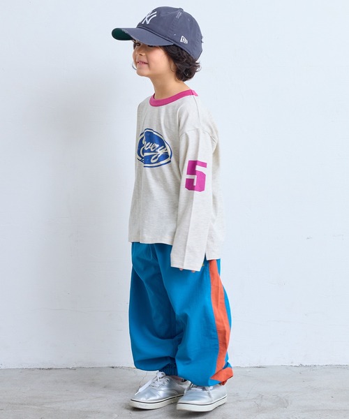 Life Support Products（ライフサポートプロダクツ）の「ナイロン切り替えラインパンツ/セットアップ可（その他パンツ・キッズ・マスタード/ターコイズブルー/ブルー/ブラック/エメラルド/アイボリー・80/90/95/100/110/120/130/140/150）」の12枚目の写真