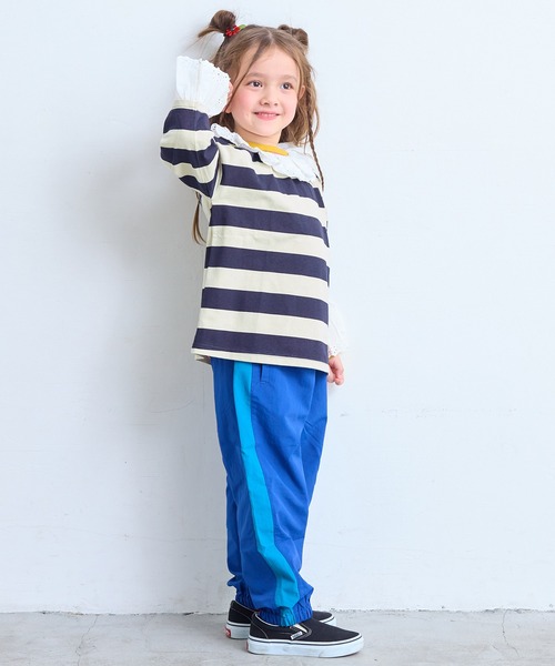 Life Support Products（ライフサポートプロダクツ）の「ナイロン切り替えラインパンツ/セットアップ可（その他パンツ・キッズ・マスタード/ターコイズブルー/ブルー/ブラック/エメラルド/アイボリー・80/90/95/100/110/120/130/140/150）」の20枚目の写真