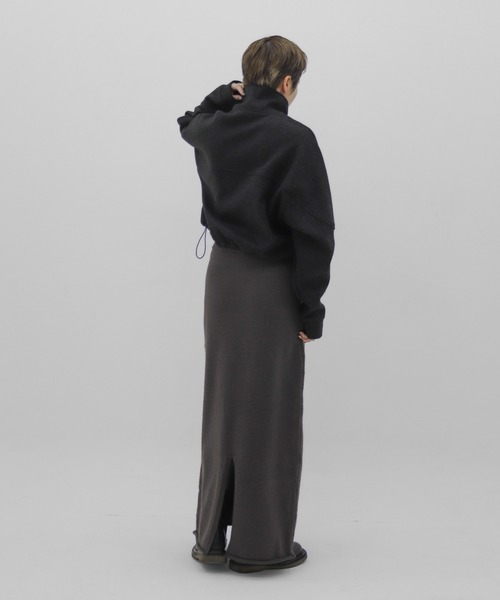 lit(リット)の「Wool Like Half Zip Pullover(その他トップス・レディース・チャコールグレー・FREE)」の3枚目の写真