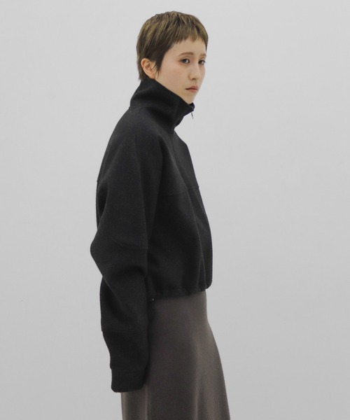 lit(リット)の「Wool Like Half Zip Pullover(その他トップス・レディース・チャコールグレー・FREE)」の14枚目の写真