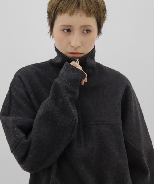 lit(リット)の「Wool Like Half Zip Pullover(その他トップス・レディース・チャコールグレー・FREE)」の15枚目の写真