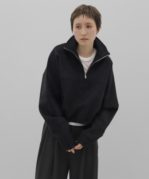 lit(リット)の「Wool Like Half Zip Pullover(その他トップス・レディース・チャコールグレー・FREE)」の6枚目の写真