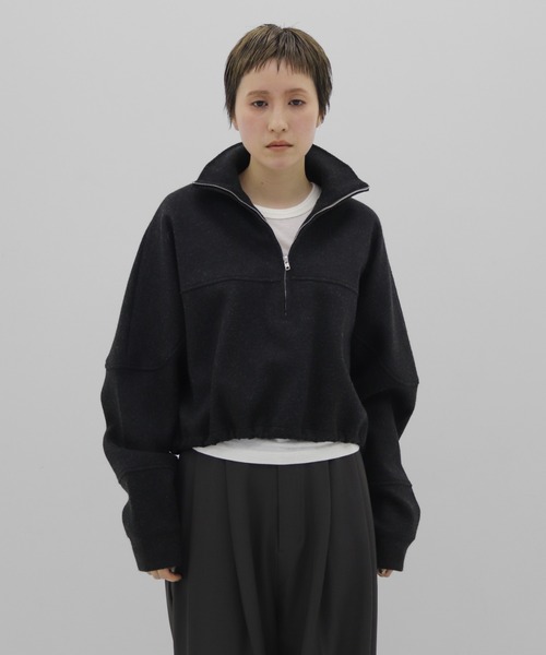 lit(リット)の「Wool Like Half Zip Pullover(その他トップス・レディース・チャコールグレー・FREE)」の4枚目の写真