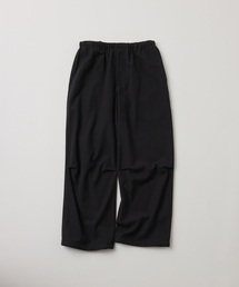 【FOLL / フォル】washed wool cotton knee tuck pants