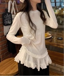 Vini | フリルヘムトップス(Tシャツ/カットソー)