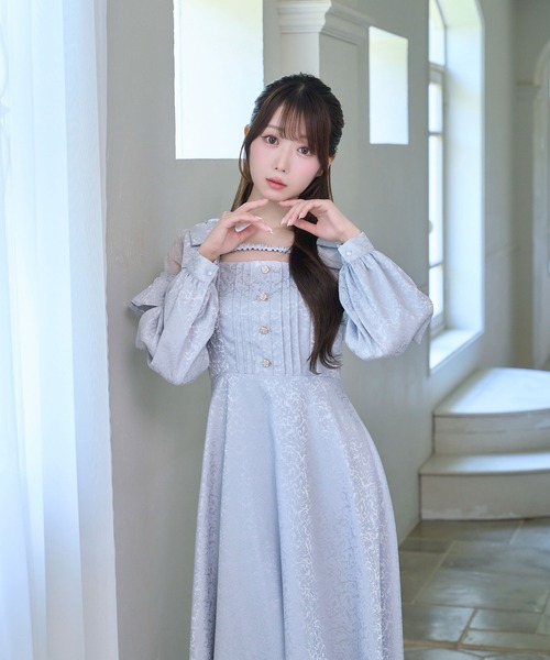 セール】Lace switching jacquard dress（ワンピース）｜Rose Muse