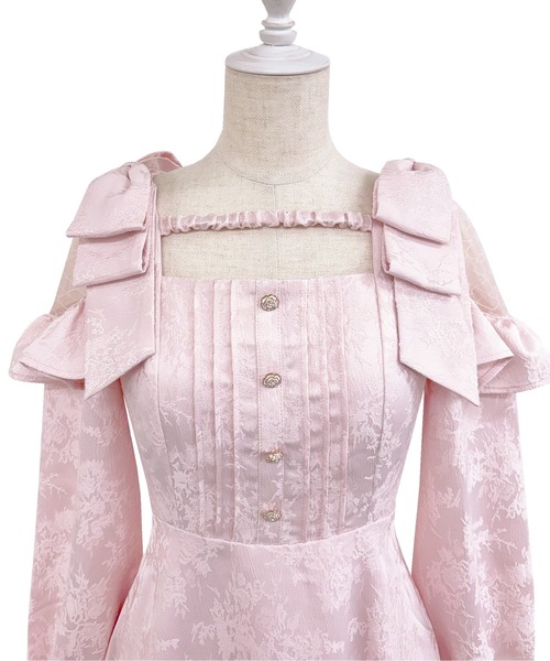 ロゼミューズ Lace switching jacquard dress Rose Muse ワンピース lace switching jacquard dress : ZOZOTOWN