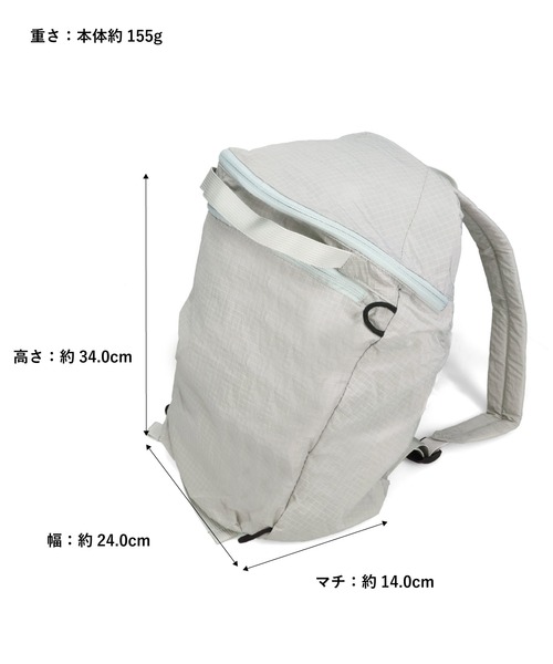 ORiental TRaffic（オリエンタルトラフィック）の「【 軽量 】折りたたみ ナップサック /BA-271 リュック（バックパック/リュック・レディース・ブラック/グレー・ﾌﾘ-）」の8枚目の写真