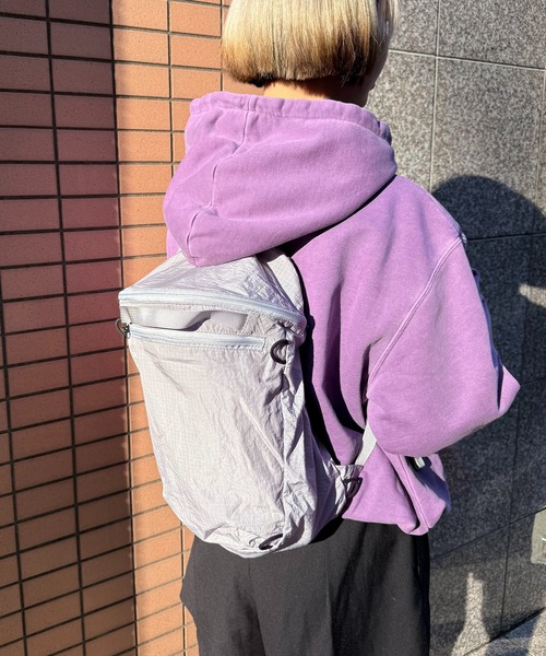 ORiental TRaffic（オリエンタルトラフィック）の「【 軽量 】折りたたみ ナップサック /BA-271 リュック（バックパック/リュック・レディース・ブラック/グレー・ﾌﾘ-）」の7枚目の写真