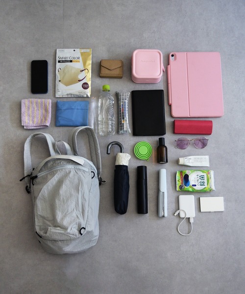 ORiental TRaffic（オリエンタルトラフィック）の「【 軽量 】折りたたみ ナップサック /BA-271 リュック（バックパック/リュック・レディース・ブラック/グレー・ﾌﾘ-）」の17枚目の写真