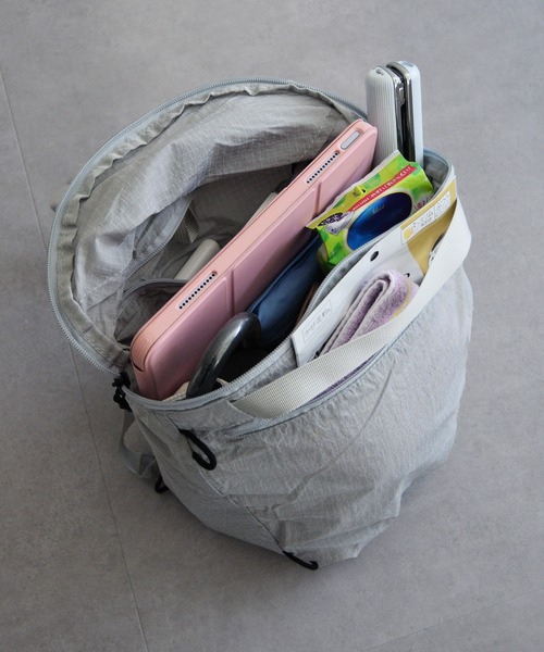 ORiental TRaffic（オリエンタルトラフィック）の「【 軽量 】折りたたみ ナップサック /BA-271 リュック（バックパック/リュック・レディース・ブラック/グレー・ﾌﾘ-）」の18枚目の写真