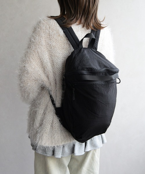 ORiental TRaffic（オリエンタルトラフィック）の「【 軽量 】折りたたみ ナップサック /BA-271 リュック（バックパック/リュック・レディース・ブラック/グレー・ﾌﾘ-）」の20枚目の写真