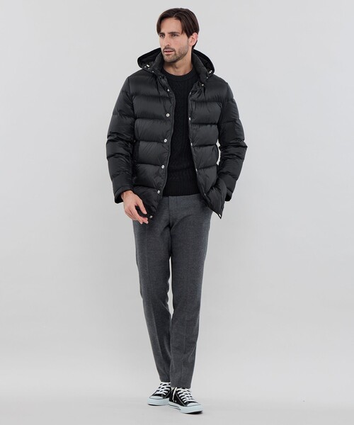 MACKINTOSH LONDON（マッキントッシュ ロンドン）の「シンセティックフーデッドダウンアウター（ダウンジャケット/コート・メンズ・ブラック/ブルー系その他7・42/40/38）」の4枚目の写真