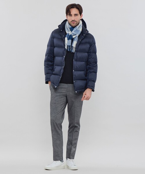 MACKINTOSH LONDON（マッキントッシュ ロンドン）の「シンセティックフーデッドダウンアウター（ダウンジャケット/コート・メンズ・ブラック/ブルー系その他7・42/40/38）」の5枚目の写真