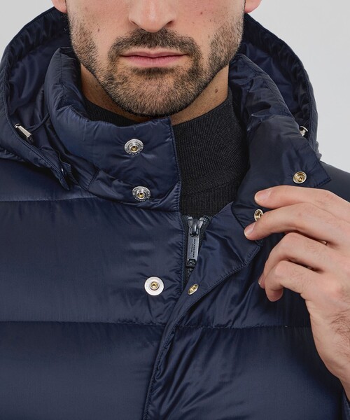 MACKINTOSH LONDON（マッキントッシュ ロンドン）の「シンセティックフーデッドダウンアウター（ダウンジャケット/コート・メンズ・ブラック/ブルー系その他7・42/40/38）」の9枚目の写真