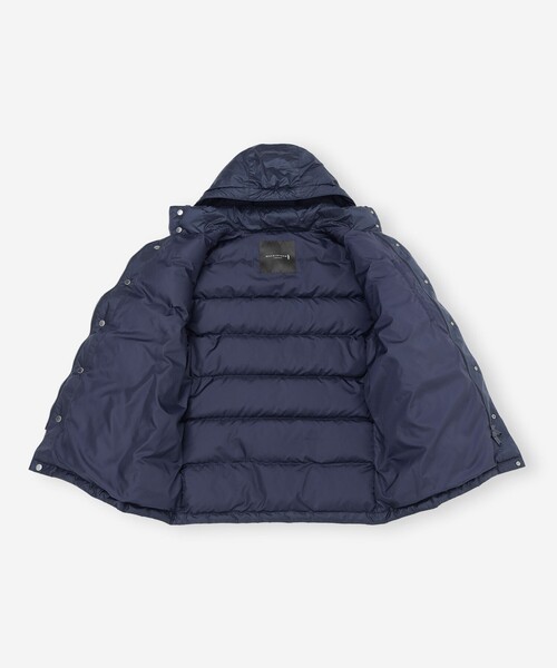 セール】シンセティックフーデッドダウンアウター（ダウンジャケット