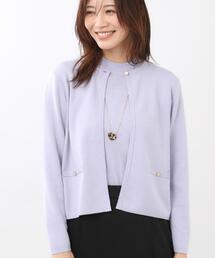 Reflect（リフレクト）の「【選べる5色／アンサンブル可】クルーネックカーディガン（カーディガン/ボレロ）」