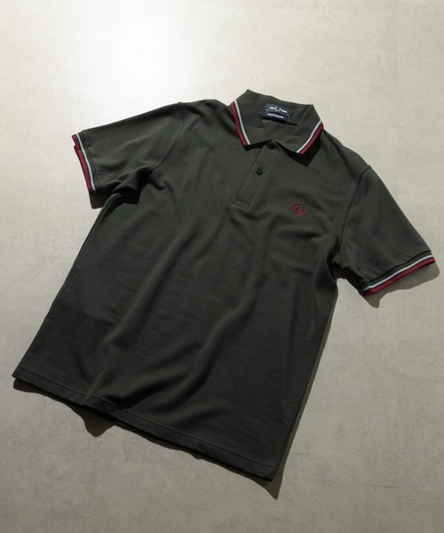 FRED PERRY（フレッドペリー）の「【FRED PERRY】TWIN TIPPED FRED PERRY SHIRT M12 Made in England②（シャツ/ブラウス・メンズ・ネイビー系2/ダークグリーン/アイボリー・XL/XXL/M/L）」の6枚目の写真