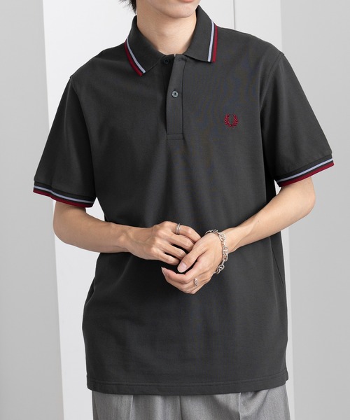 FRED PERRY（フレッドペリー）の「【FRED PERRY】TWIN TIPPED FRED PERRY SHIRT M12 Made in England②（シャツ/ブラウス・メンズ・ネイビー系2/ダークグリーン/アイボリー・XL/XXL/M/L）」の4枚目の写真