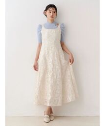 MERCURYDUO | ジャカードフィットアンドフレアジャンスカ(ワンピース)