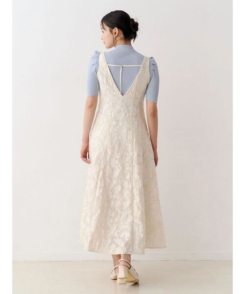 MERCURYDUO（マーキュリーデュオ）の「ジャカードフィットアンドフレアジャンスカ（ワンピース・レディース・ピンク/アイボリー/ブルー・SMALL/MEDIUM）」の17枚目の写真