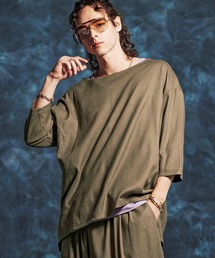 ms6379- レーヨンリネンボートネックプルオーバーシャツ(JIH-R1158)