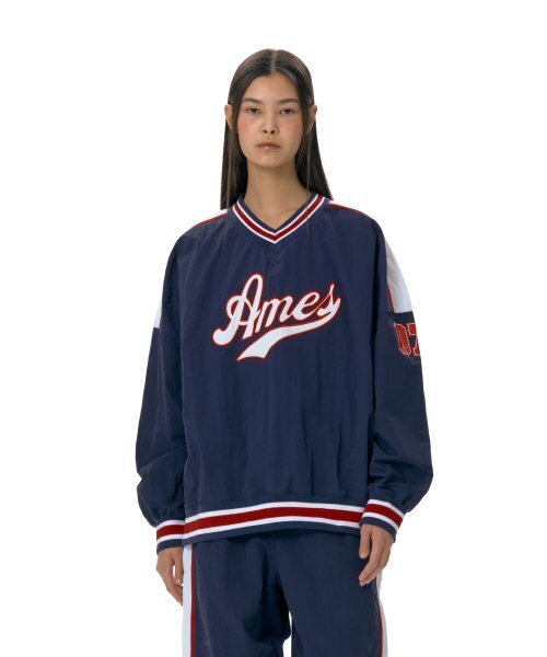 AMESWORLDWIDE(アメスワールドワイド)の「NYLON HOCKEY JERSEY NAVY (AM2ESUM480A)(スウェット・メンズ・その他・FREE)」の2枚目の写真