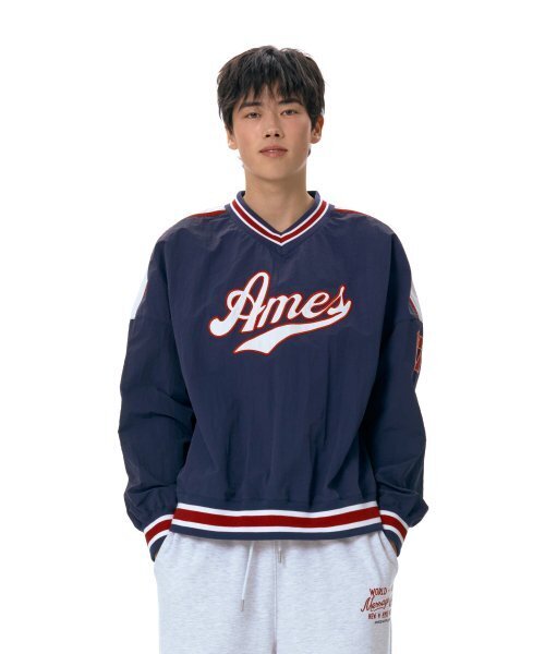 AMESWORLDWIDE(アメスワールドワイド)の「NYLON HOCKEY JERSEY NAVY (AM2ESUM480A)(スウェット・メンズ・その他・FREE)」の3枚目の写真