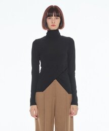 [22FW]  DIAGONAL LINE POLAROID T-SHIRT - Black