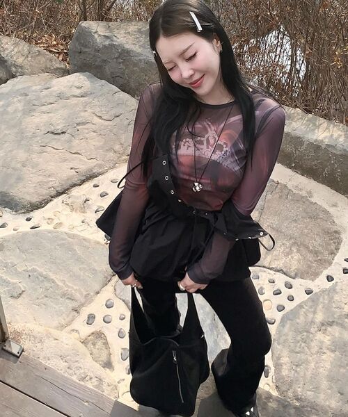 LMCの「WM SKIRT LAYRED SHIRRING SWEAT PANTS charcoal(その他パンツ・レディース・その他・S/M)」の10枚目の写真
