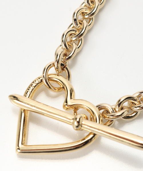 BASICKS（ベイシックス）の「BASICKS / ベイシックス HEART NECKLACE SMALL LINK（ネックレス・メンズ・ゴールド/シルバー・FREE）」の5枚目の写真