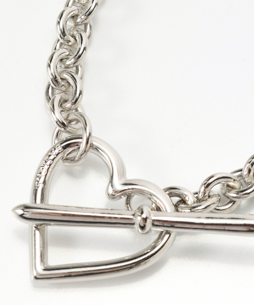 BASICKS（ベイシックス）の「BASICKS / ベイシックス HEART NECKLACE SMALL LINK（ネックレス・メンズ・ゴールド/シルバー・FREE）」の6枚目の写真