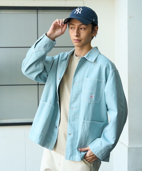 SMITH'S（スミス）の「SMITH’S（スミス）別注 ヴィンテージライクジャケット（その他アウター・メンズ・オレンジ/ライトブルー・L/M/S/XL）」の16枚目の写真