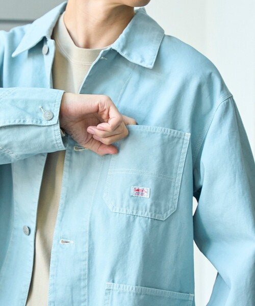 SMITH'S（スミス）の「SMITH’S（スミス）別注 ヴィンテージライクジャケット（その他アウター・メンズ・オレンジ/ライトブルー・L/M/S/XL）」の17枚目の写真