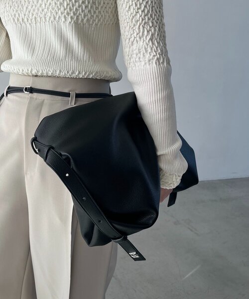 CAPRICIEUX LE'MAGE（カプリシューレマージュ）の「2WAYワンハンドルバッグ（ショルダーバッグ・レディース・ブラウン/ブラック/ライトベージュ・FREE）」の9枚目の写真