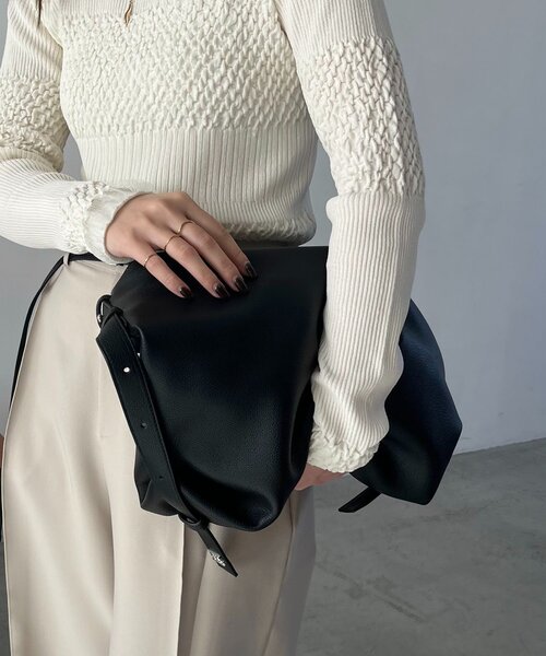 CAPRICIEUX LE'MAGE（カプリシューレマージュ）の「2WAYワンハンドルバッグ（ショルダーバッグ・レディース・ブラウン/ブラック/ライトベージュ・FREE）」の10枚目の写真