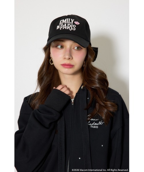 rienda（リエンダ）の「【Emily Paris】キャップ（キャップ・レディース・ブラック/ホワイト・FREE）」の2枚目の写真