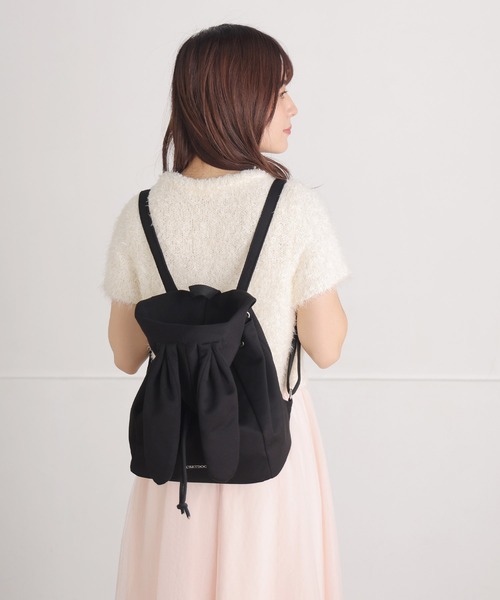 SecretDoor(シークレットドア)の「【500mlペットボトル対応】リュック うさみみ フード うさぎ 耳(バックパック/リュック・レディース・ピンク/ホワイト/ブラック・FREE)」の5枚目の写真